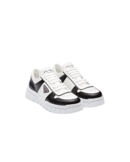 Prada - Prada Voluminous Sneakers Leather White Black