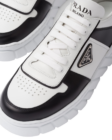 Prada - Prada Voluminous Sneakers Leather White Black