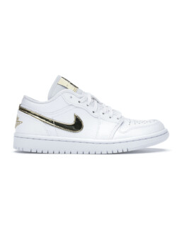 Air Jordan - Jordan 1 Low White Metallic Gold