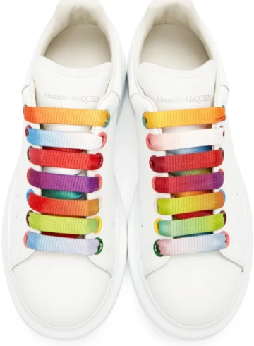 Alexander McQueen - Alexander McQueen Oversized White Rainbow