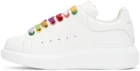 Alexander McQueen - Alexander McQueen Oversized White Rainbow