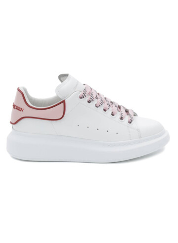 Alexander McQueen - Alexander McQueen Oversized White Pink Carnelian Red