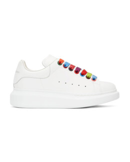 Alexander McQueen - Alexander McQueen Oversized White Rainbow