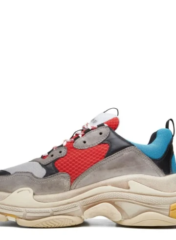 Balenciaga - Balenciaga Triple S Grey Red Blue