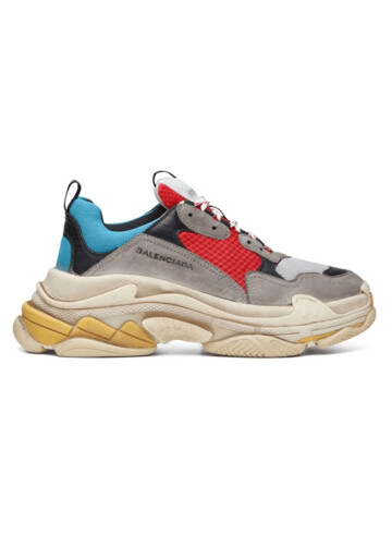 Balenciaga - Balenciaga Triple S Grey Red Blue