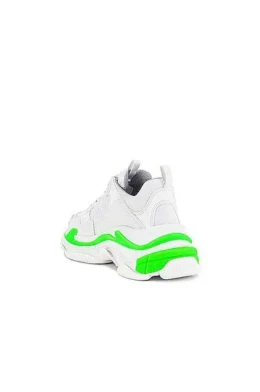 Balenciaga - Balenciaga Triple S Fluo Green White