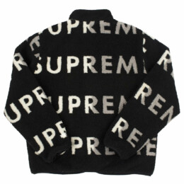 Supreme - Supreme Reversible Logo Fleece Jacket Black