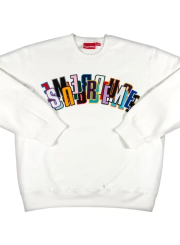 Supreme - Supreme Stacked Crewneck White