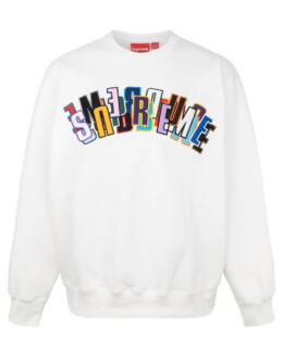 Supreme - Supreme Stacked Crewneck White