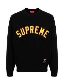 Supreme - Supreme Kanji Logo Crewneck Black