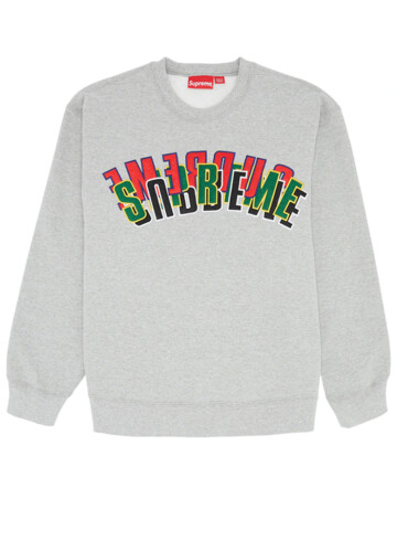 Supreme - Supreme Stacked Crewneck Heather Grey