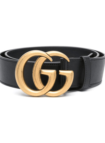 Gucci - Gucci logo-plaque leather belt