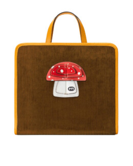 Gucci - GUCCI KIDS  Toadstool-Appliqué Tote Bag