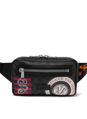 Gucci - Monogrammed Coated-Canvas Belt Bag