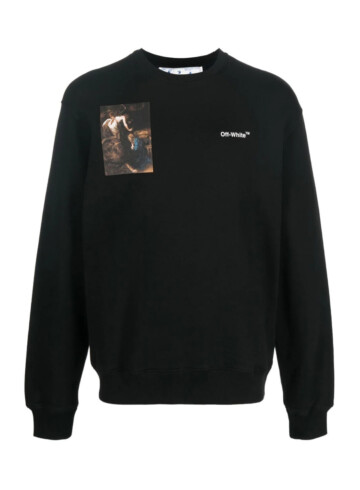 Off-White - Black Graphic - Print Sweatshirt