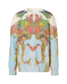 Burberry - Burberry map-print long-sleeve jumper