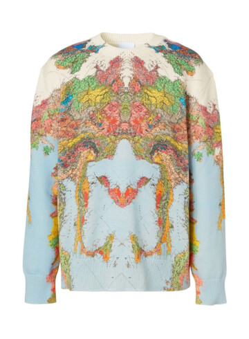 Burberry - Burberry map-print long-sleeve jumper