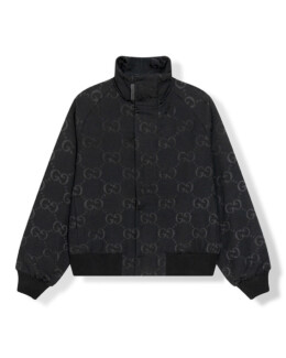 Gucci - Logo-Jacquard Padded Cotton-Blend Canvas Jacket