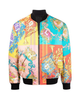 Versace - Barocco-print bomber jacket