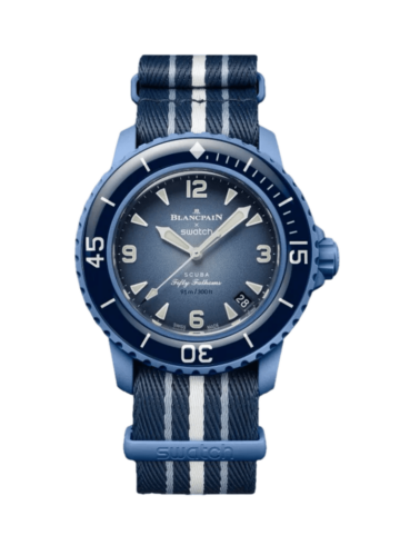 Swatch X Blancpain Bioceramic Scuba Fifty Fathmos Atlantic Ocean