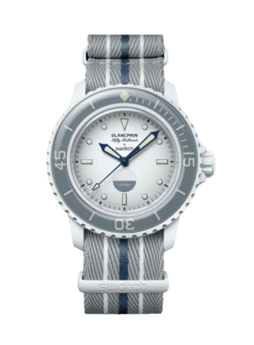 Swatch X Blancpain Bioceramic Scuba Fifty Fathmos Antarctic Ocean