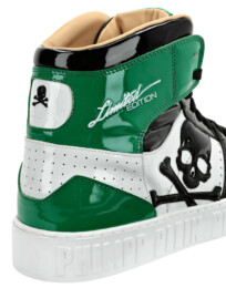 Philipp Plein - HI-TOP SNEAKERS NOTORIOUS PATENT SKULL