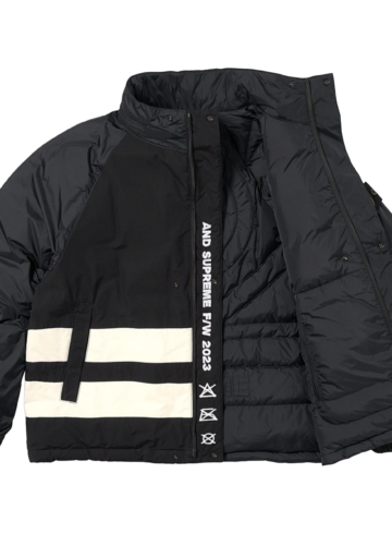 Supreme - Stone island reversible down puffer jacket black