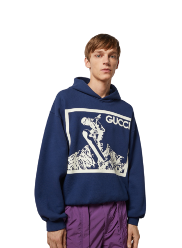 Gucci - Cotton jersey hooded sweatshirt