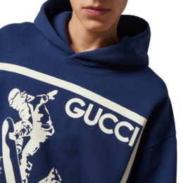 Gucci - Cotton jersey hooded sweatshirt