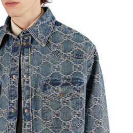 Gucci - GG jacquard denim shirt