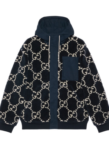 Gucci - GG fuzzy fabric jacquard jacket