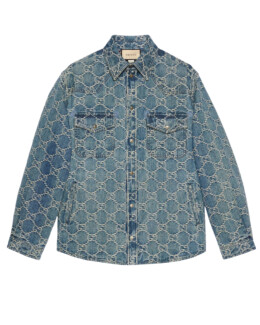 Gucci - GG jacquard denim shirt