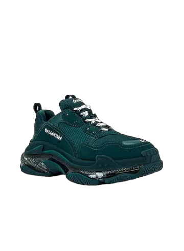 Balenciaga - Balenciaga Triple S Clear Sole Full Dark Green