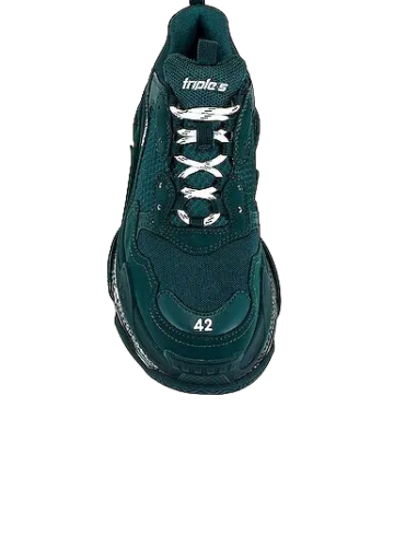 Balenciaga - Balenciaga Triple S Clear Sole Full Dark Green