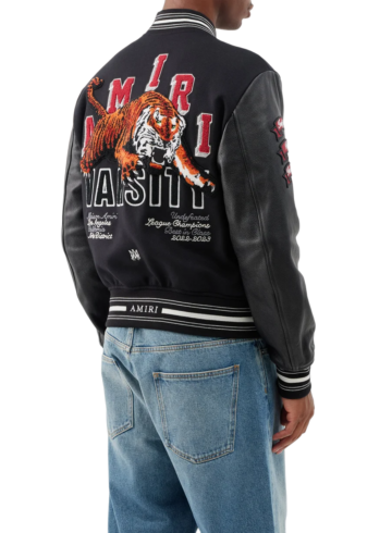 Amiri - Vintage Varsity Black Bomber