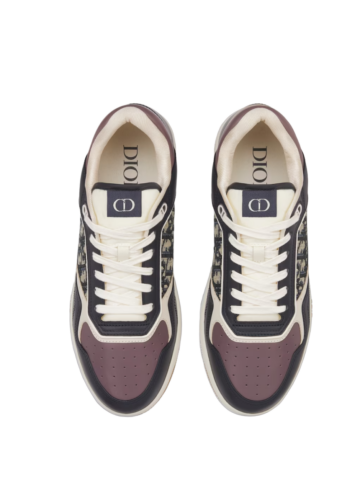 Dior B27 Low Deep Blue Plum Dior Oblique Jacquard Women