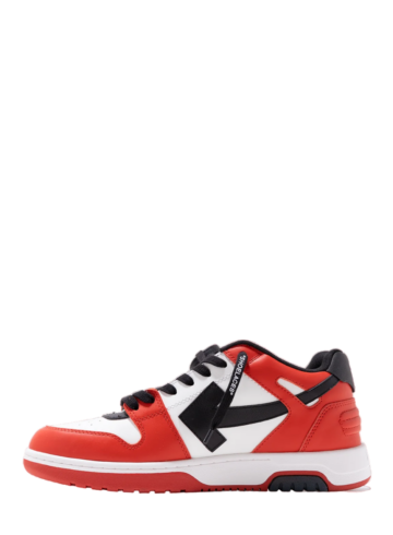 Off-White - OFF-WHITE Out Of Office OOO Low Tops Black White Red