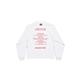 Balenciaga - BALENCIAGA MUSIC | ARCHIVE SERIES CONNECTED LONG SLEEVE T-SHIRT