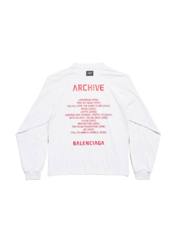 Balenciaga - BALENCIAGA MUSIC | ARCHIVE SERIES CONNECTED LONG SLEEVE T-SHIRT