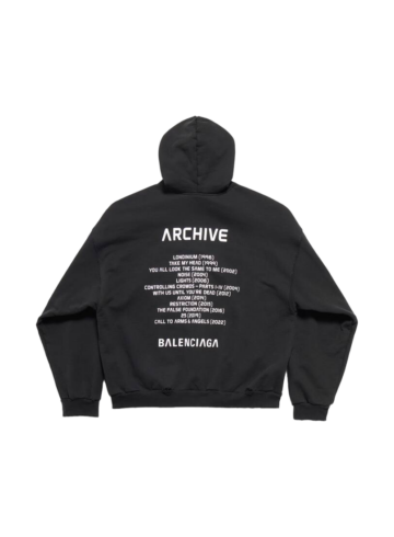 Balenciaga - BALENCIAGA MUSIC | ARCHIVE SERIES CONNECTED ZIP-UP HOODIE