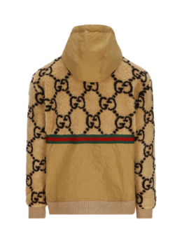 Gucci - Gucci GG Jacquard Oversized Hooded Wool Jacket