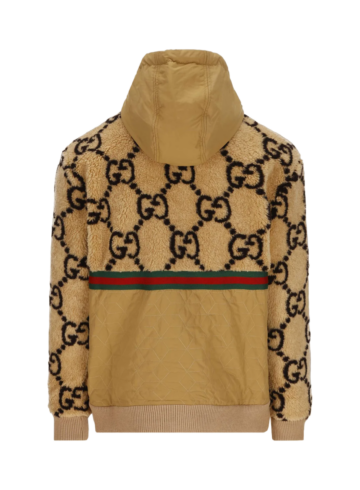 Gucci - Gucci GG Jacquard Oversized Hooded Wool Jacket