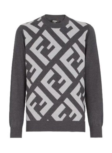 Fendi Pullover Grey wool jumper