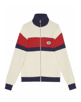 Gucci - Interlocking G zip-up jumper