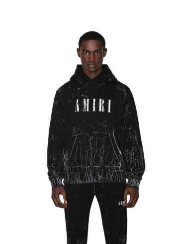 Amiri Cracked Dye Core Logo Hoodie