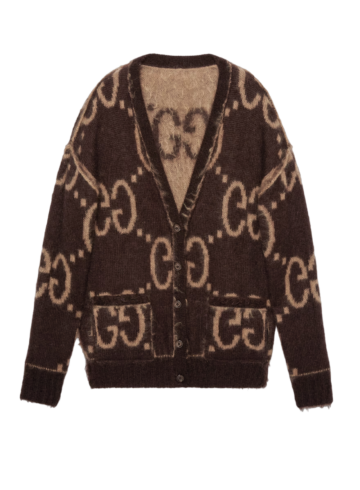 Gucci - REVERSIBLE GG MOHAIR WOOL CARDIGAN