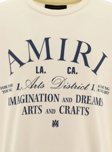 Amiri - Amiri Logo Printed Crewneck T-Shirt