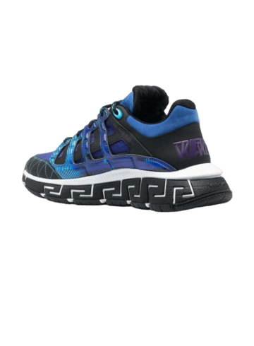 Versace - Versace Trigreca Blue Low Top Sneakers