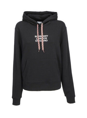 Burberry - Burberry Logo Embroidered Hoodie