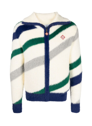 Casablanca - Casablanca striped zip-up sweatshirt